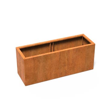 Cortenstaal plantenbak ‘Connect’ 150x50x60cm - Zonder bodem, 100 cm of meer, Nieuw, Metaal, 60 cm of meer