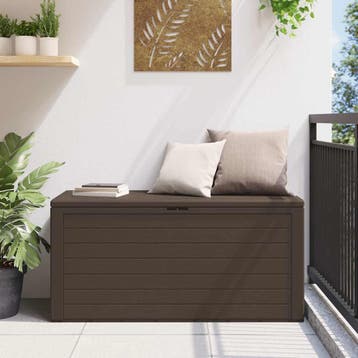 vidaXL Tuinbox 116x44x55 cm bruin, Tuin en Terras, Verzenden, Nieuw
