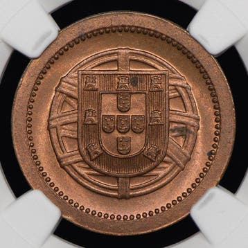 Portugal. Republic. 5 Centavos 1920 - NGC - MS 65, Postzegels en Munten