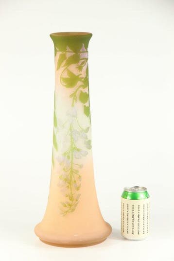 Emile Gallé - Vase - Verre, Antiquités & Art