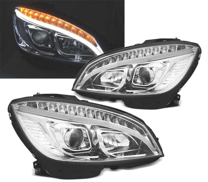 PHARES LED DYNAMIQUE TUBE LIGHT POUR MERCEDES W204 07-10 CHR, Autos : Pièces & Accessoires, Éclairage, Envoi