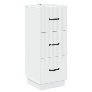 vidaXL Ladekast Wit 33 x 34,5 x 87 cm Bewerkt hout, Huis en Inrichting, Verzenden, Nieuw