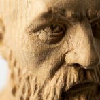 The Rodriguez (Spain) - Sócrates - Hand-Carved Linden Wood, Antiek en Kunst