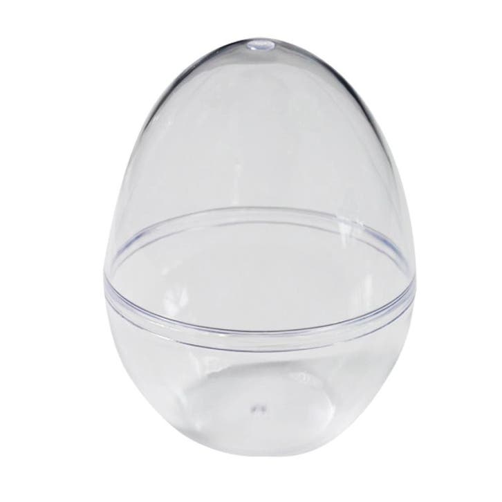 Ei kunststof transparant deelbaar 120 mm per stuk, Hobby en Vrije tijd, Knutselen, Nieuw