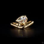 Ring - 18 karaat Geel goud - 2.09ct. tw. Diamant (Lab-grown), Nieuw