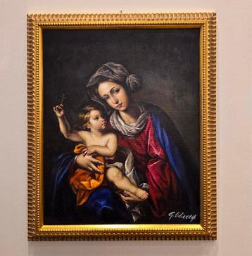 G. Odierna (XX), Da Massimo Stanzione - Madonna con Bambino