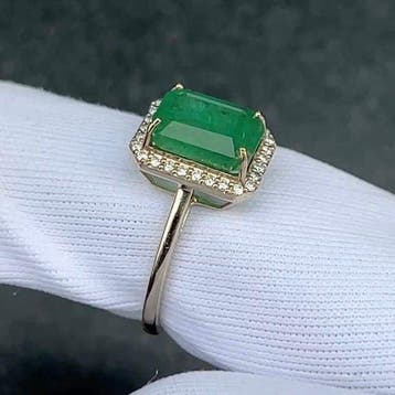 Zonder minimumprijs - Ring - 14 karaat Witgoud, 2,68 gram, Nieuw
