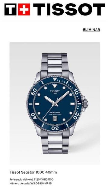 Tissot - Seastar 1000 40mm - Zonder minimumprijs - CG95NMRJ6