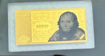 Duitsland. Gold Banknotes 100, 1000 Mark ND, 2 x 1/500 oz ,