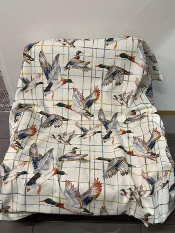 Katoenen stof voor bekleding “Volo Silenzioso” - Meubelstof