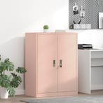 vidaXL Opbergkast Roze 80 x 40 x 105 cm Staal, Huis en Inrichting, Kasten | Overige, Verzenden, Nieuw
