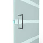 U-greep rond voor glazen deur ø 19mm - L: 319x300mm - Chroom, Doe-het-zelf en Bouw, Deuren en Vliegenramen, Verzenden, Nieuw