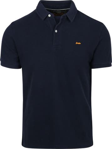 Superdry Polo Pique Classic Navy maat Maat 52/54 (L) Heren, Maat 52/54 (L), Nieuw, Superdry, Verzenden