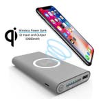 Draadloze Qi Powerbank Oplader 10.000mAh Noodaccu Batterij, Verzenden, Nieuw, Stuff Certified®