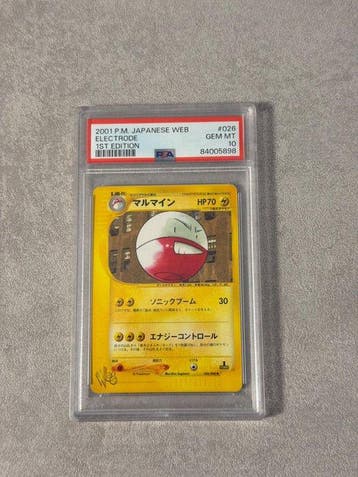Pokémon - 1 Graded card - Electrode - PSA 10, Hobby en Vrije tijd, Nieuw