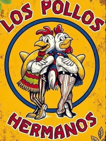 Breaking Bad - Los Pollos Hermanos - Panneau - Métal
