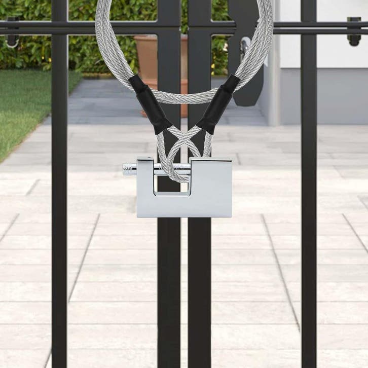 vidaXL Hangslot 12 pcs Zilver Staal, Bricolage & Construction, Serrurerie de bâtiment & Dispositif de fermeture, Envoi