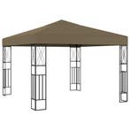 vidaXL Prieel 3x3 m stof taupe, Tuin en Terras, Partytenten, Verzenden, Nieuw