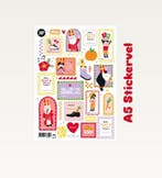 1 stickervel sinterklaas feest - sint (Stickervellen), Ophalen of Verzenden, Nieuw, Sticker