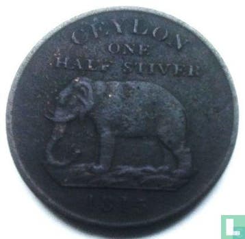 Ceylon ½ stiver 1815, Verzenden, Losse munt