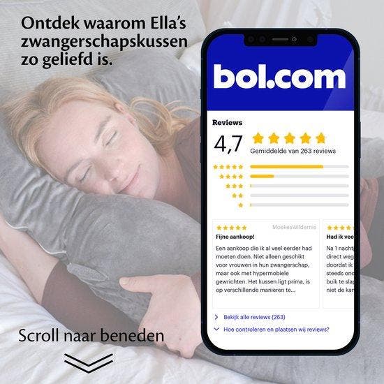 2dekans | EL-Life Zwangerschapskussen XXL C-vorm -, Kinderen en Baby's, Kraamcadeaus en Geboorteborden, Ophalen of Verzenden