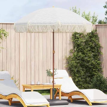 vidaXL Strandparasol 160 x 160 x 196 cm Polyester en Staal, Tuin en Terras, Verzenden, Nieuw