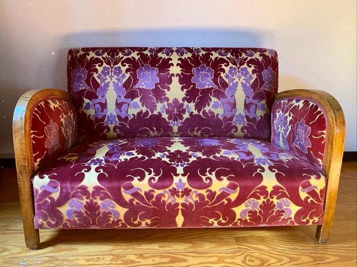 Sofa - Hout, Antiek en Kunst, Kunst | Designobjecten