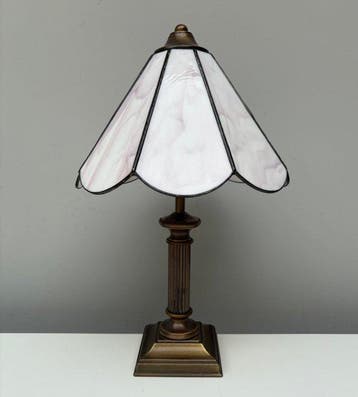Tiffany (Style) - Tafellamp - Glas, Messing