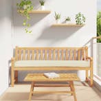 vidaXL Pallet Kussen Set 2 pcs Crème 200 x 40 x 8 cm Oxford, Verzenden, Nieuw