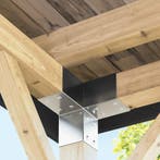 vidaXL Paalverbindingen 4 st Y-vorm 71x71 mm gegalvaniseerd, Verzenden