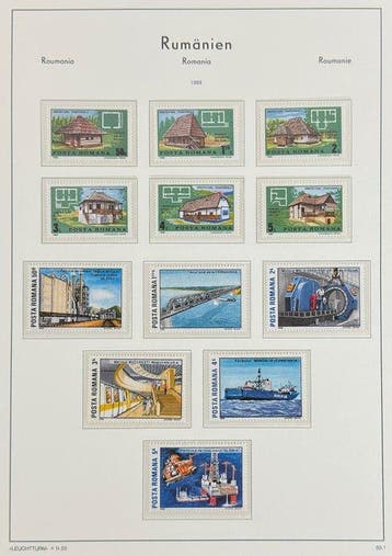 Roemenië 1989/1991 - Verzameling met onbeschadigde gum in, Gestempeld