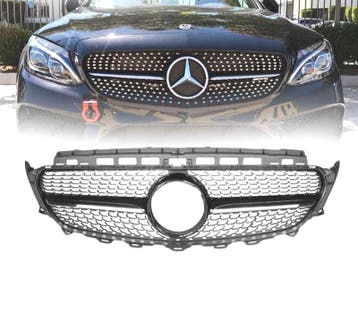 CALANDRE MERCEDES CLASSE E W213 17-20 LOOK AMG DIAMOND NOIR, Autos : Pièces & Accessoires, Carrosserie & Tôlerie, Verzenden