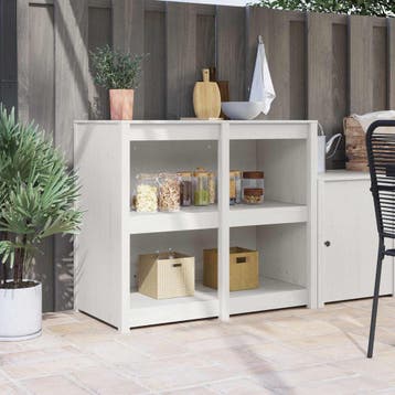 vidaXL Keuken Kast MEPPEL Warmwit 106 x 55 x 92 cm, Verzenden, Nieuw