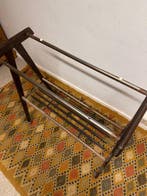 Wandtafel - Hout, Metaal - Mobiele Porta TV - Italiaans