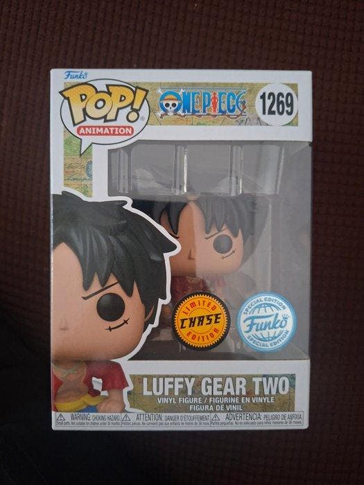 Funko - Funko Pop - One Piece - LUFFY GEAR TWO 1269 CHASE, Antiek en Kunst, Antiek | Speelgoed