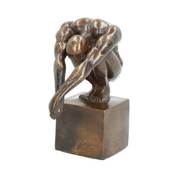 Beeldje - A diving person - Brons