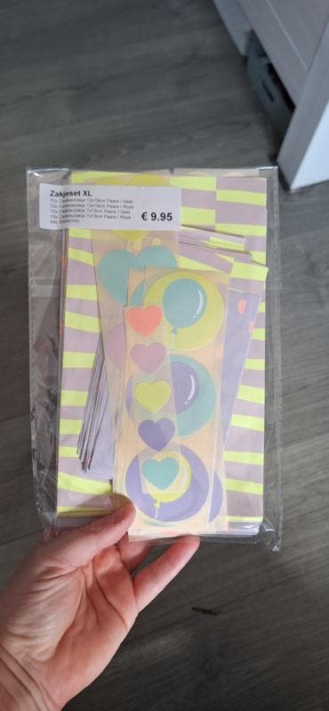 40x Zakjes mix Neon XL (VOORDEELSET), Divers, Papier cadeau, Enlèvement ou Envoi