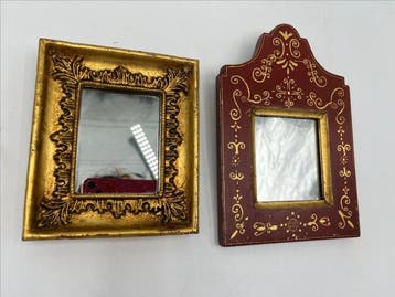 Miroir (2) - Bois - Miroirs dorés, Antiquités & Art