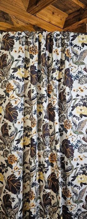 NIEUWE exclusieve Boheemse stof met vliegende reigers -