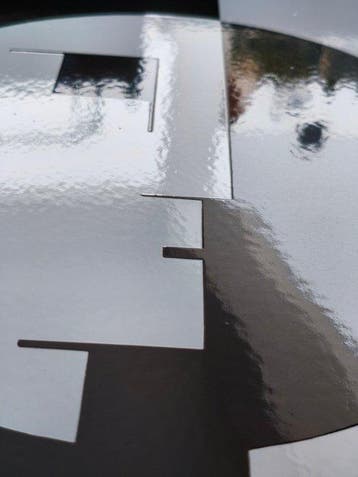 Bauhaus - enamel sign BAUHAUS black / white Emailschild