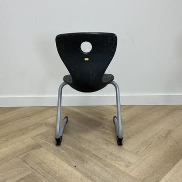 Pantoswing leerlingstoel zithoogte 35 cm, zwart -grijs, Maison & Meubles, Chaises