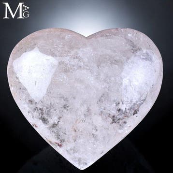 Extra helder natuurlijk kwarts - Inspirerend hart - Hoogte: