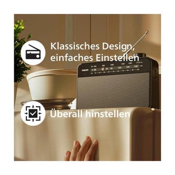 Philips TAR2509 FM-/MW-kofferradio (Luidsprekers en Hi-fi), Ophalen of Verzenden