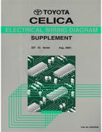 2002 TOYOTA CELICA ELECTRISCH SCHEMA WERKPLAATSHANDBOEK