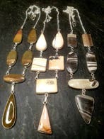 Zilver, Cherry Creek Jaspis, Maligano Jaspis, Zebra Calciet,