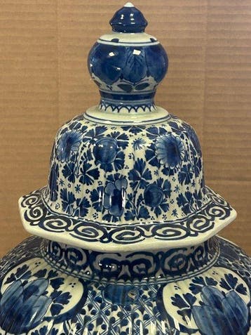 De Porceleyne Fles, Delft - Vase avec couvercle - Faïence