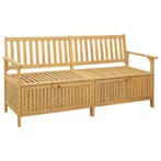 vidaXL Opslagbank met opslag 170 x 63 x 84 cm Massief, Verzenden, Nieuw