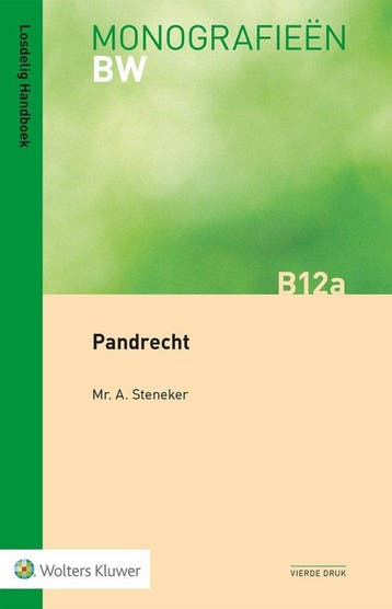 Pandrecht 9789013168372 A. Stekener, Boeken, Verzenden, Zo goed als nieuw, A. Stekener
