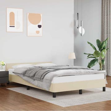vidaXL Bedframe met hoofdeinde zonder matras 120x200 cm, Verzenden