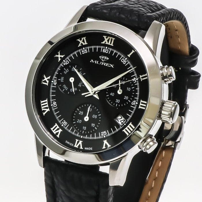 Murex - Swiss Made Chronograph - MUC614-SL-3 - Zonder, Handtassen en Accessoires, Horloges | Heren